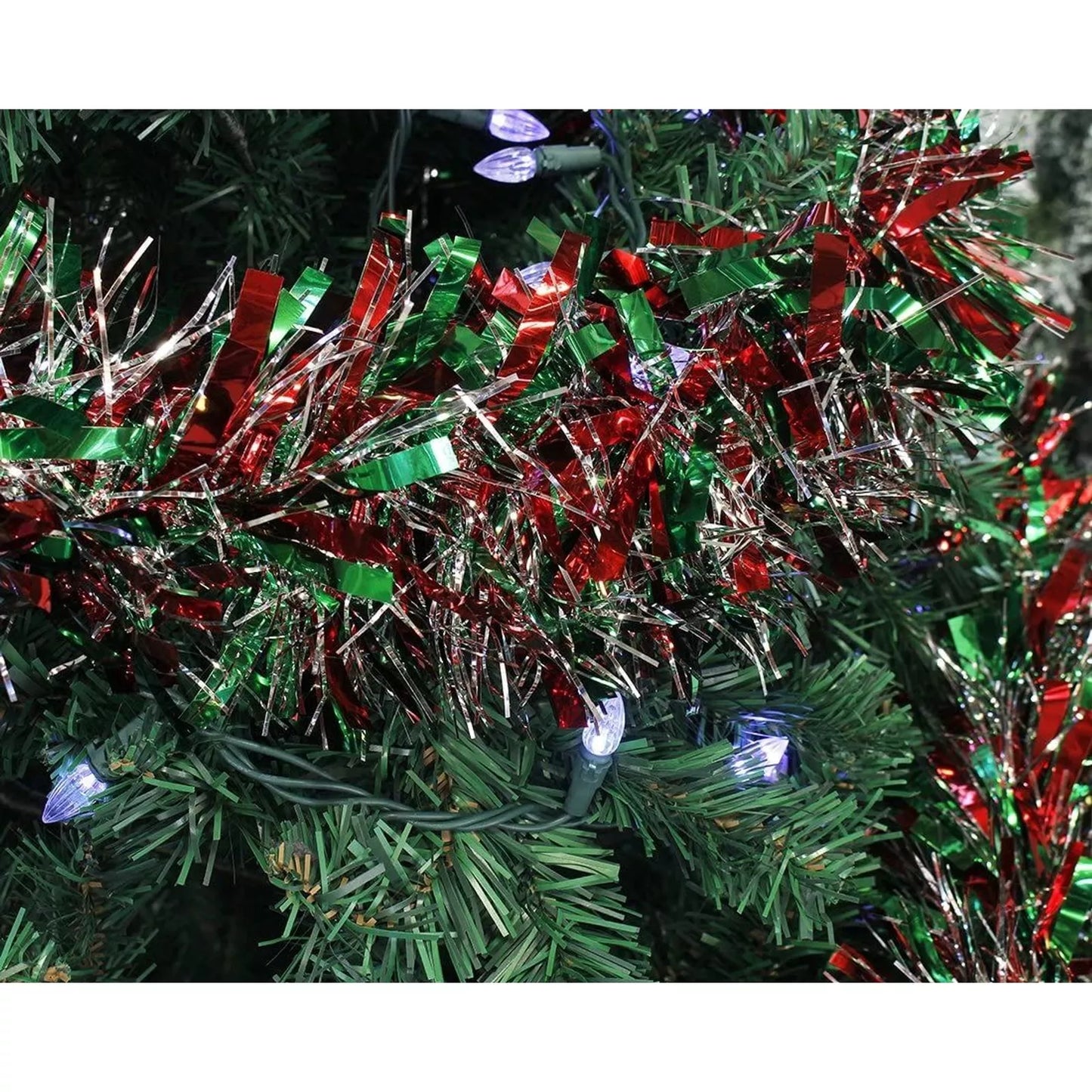 6-Pack Christmas Sparkling Tinsel Garland