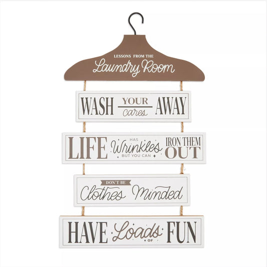 Home Wall Hanging Farmhouse Decor, Lesson from the Laundry Room