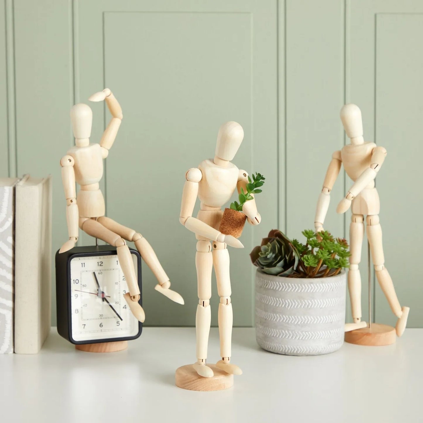 3-Pack Le Juvo Wooden Drawing Mannequins, 13 Inch