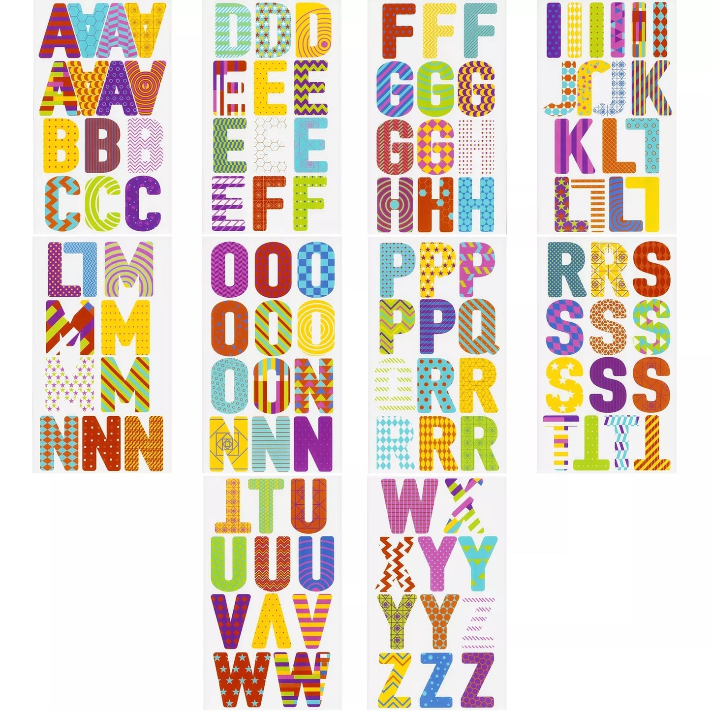 333-Pieces Letter Stickers, Alphabet Stickers for Crafts, A-Z Letters (2.5 In)