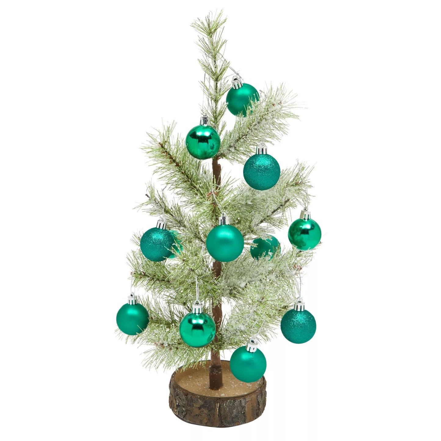 48-Pack Mini Christmas Ball Ornaments 1.5-Inch Green