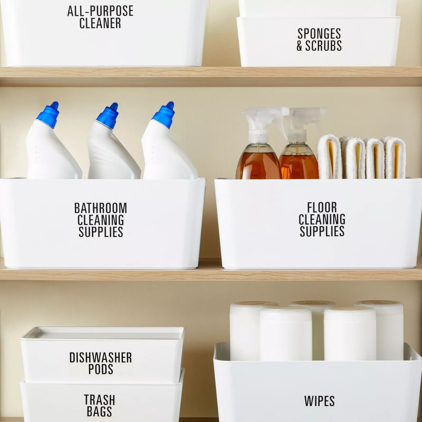 162 Laundry Room Labels for Minimalist Closet Organizer