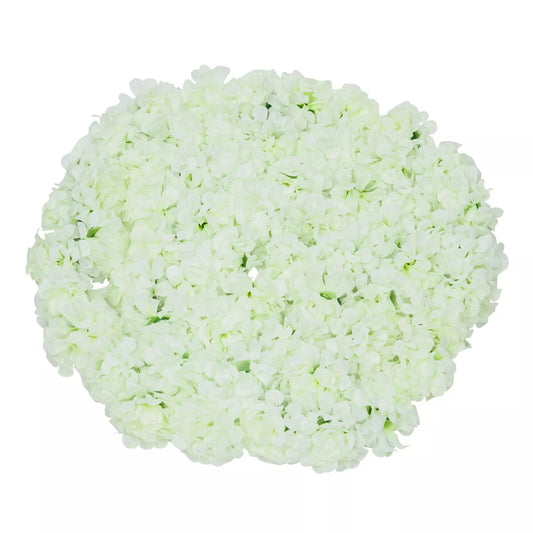 60 Pack 2" Mini Silk Hydrangea Flowers Green