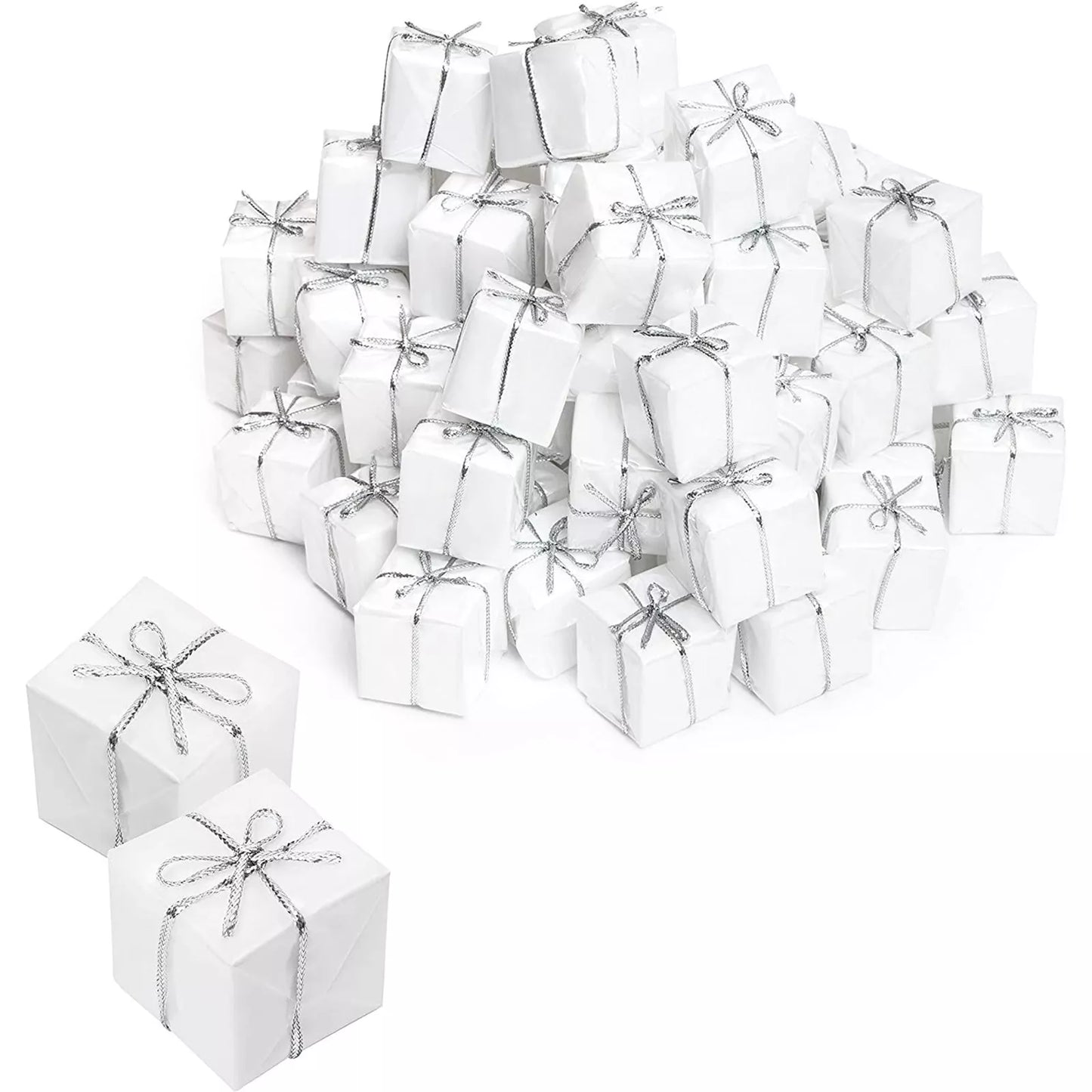 72-Pack Small Rustic Christmas Present Boxes