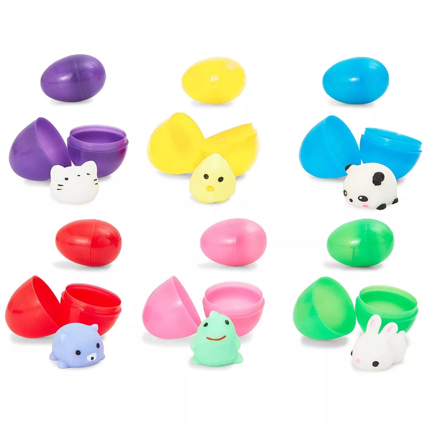 12-Pack Prefilled Easter Eggs with Squishy Toys