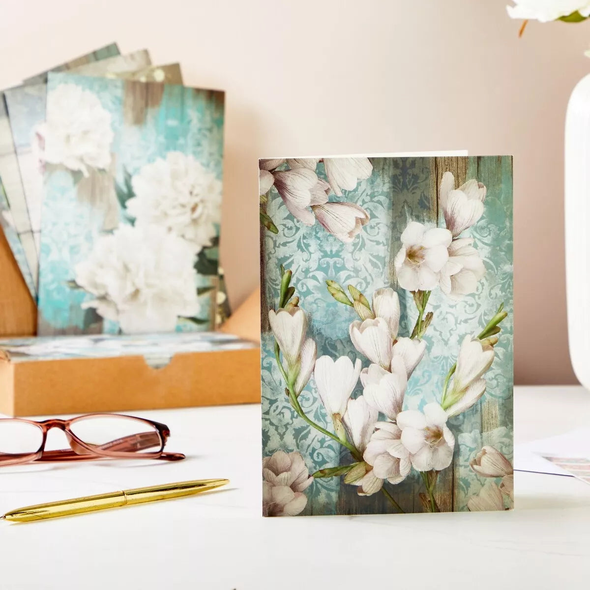 24-Pack Floral Sympathy Cards with Envelopes