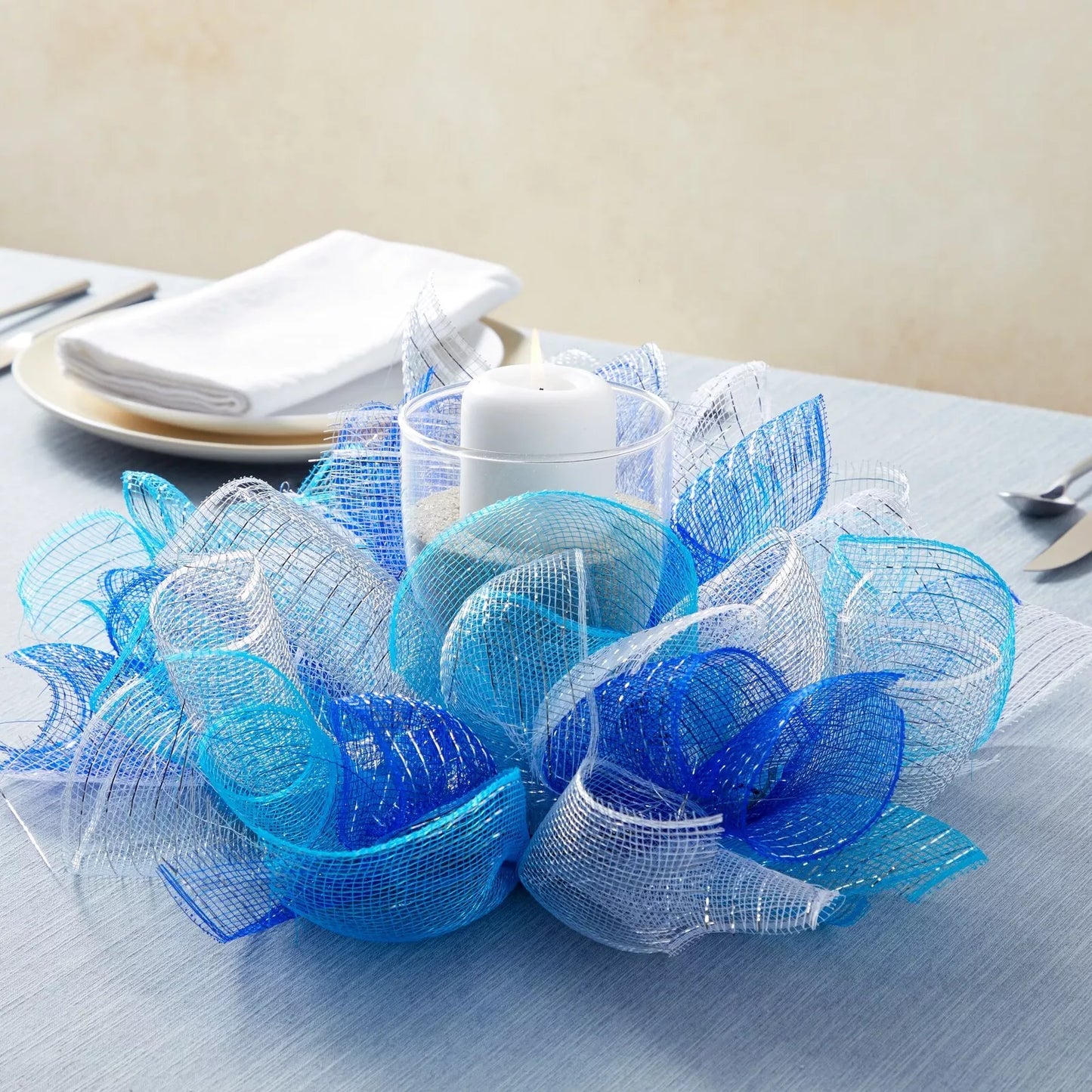 4-Pack Deco Mesh Ribbon for Wreaths