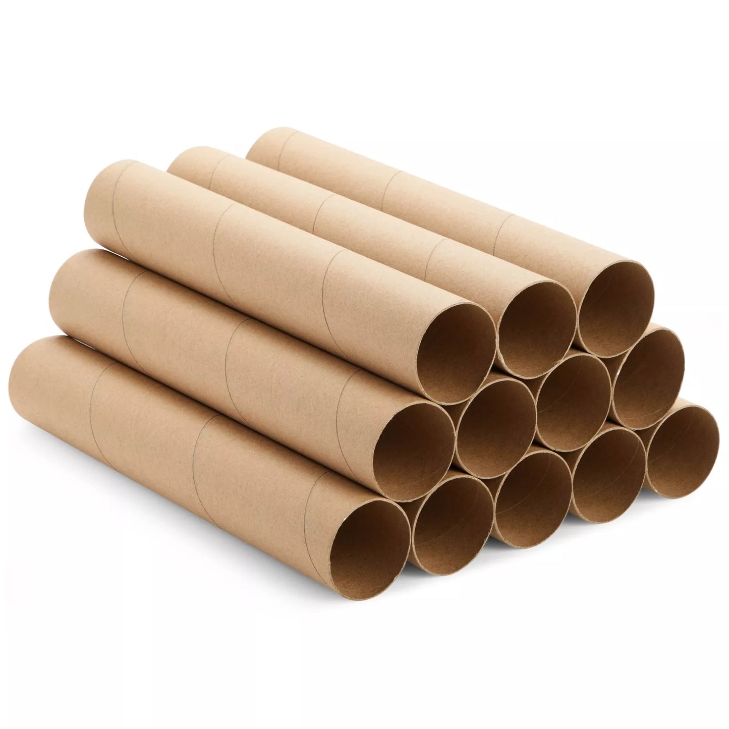 12-Pack Brown Cardboard Tubes