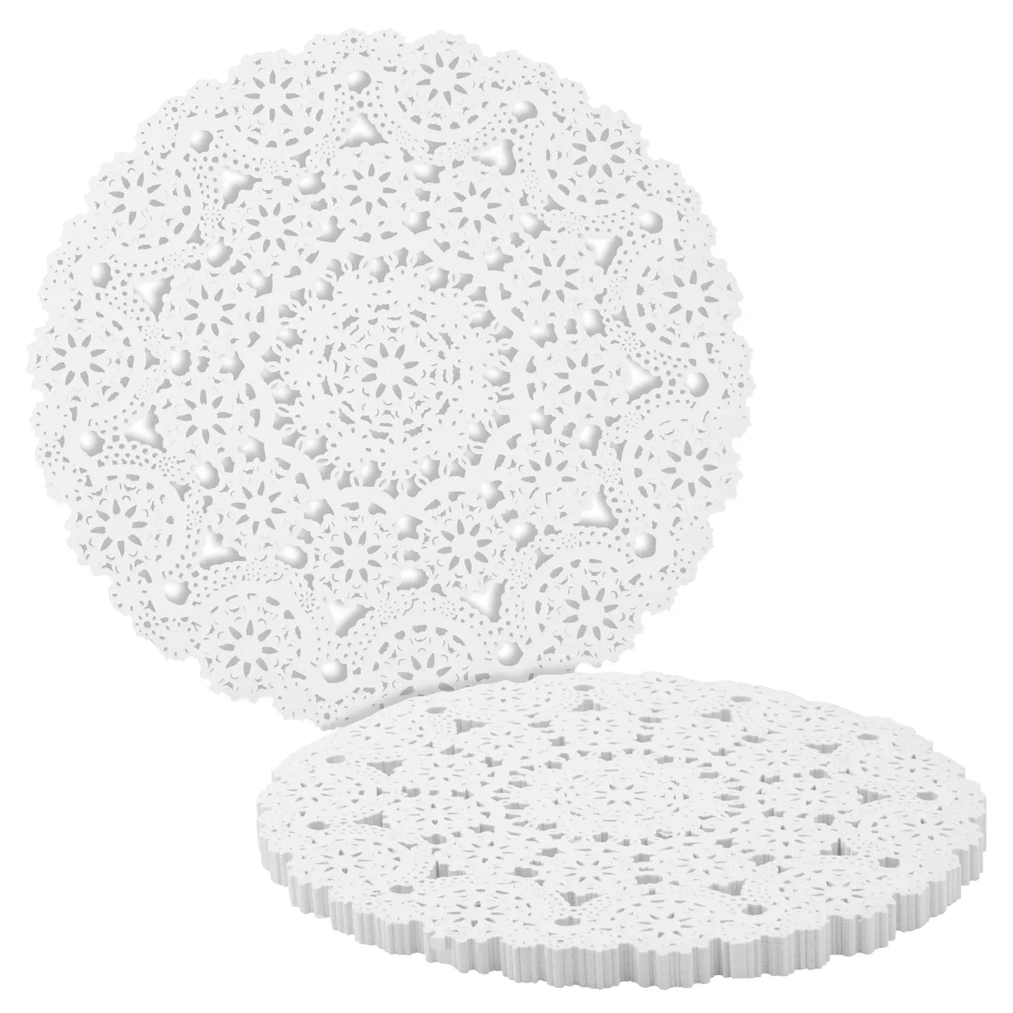 200 White Lace Paper Doilies - 12" Round