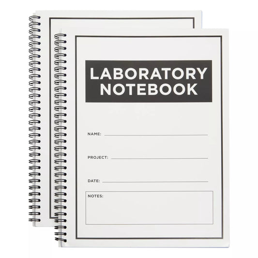 Carbonless Laboratory Notebook with 100 Sheets, Engineering Paper (2 Pack)