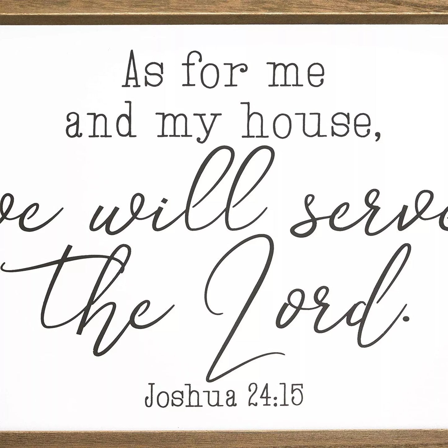 Religious Wall Art  'As for Me and My House'