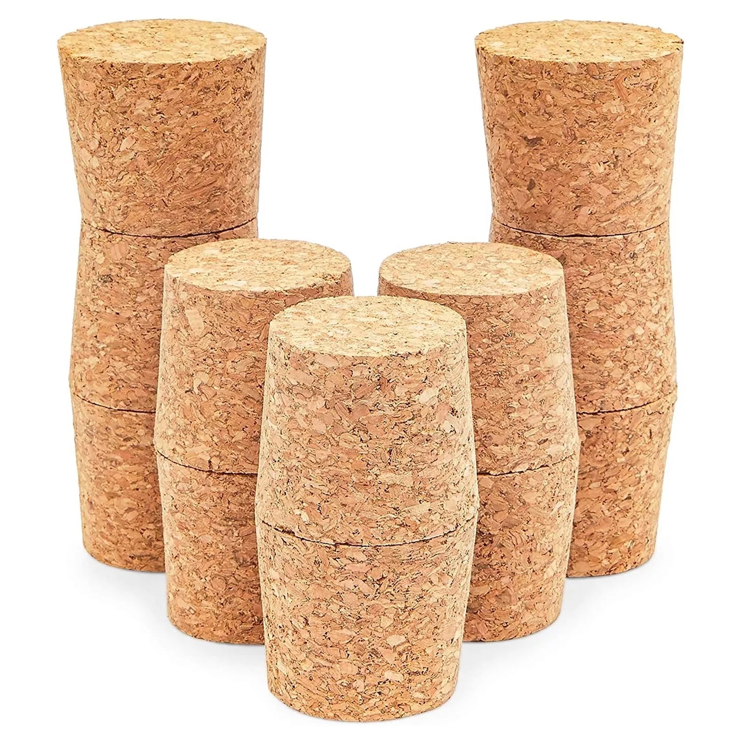 12-Piece Tapered Cork Plugs Size 22