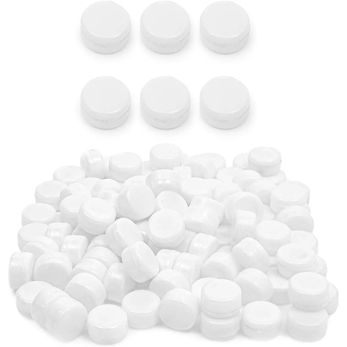 100-Pack White Round Inserts for Noise Makers, 0.83 Inch