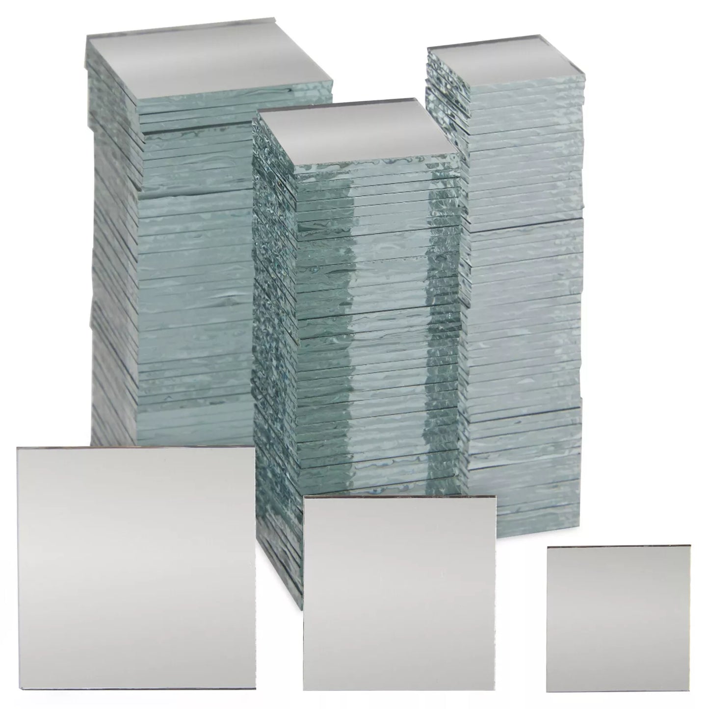 150-Piece Square Mirror Tiles Glass Mirrors