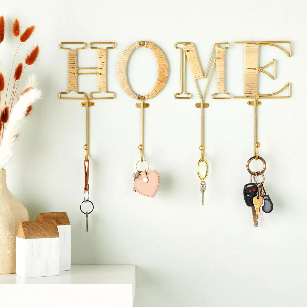 4-Piece Home Letter Wall Hooks