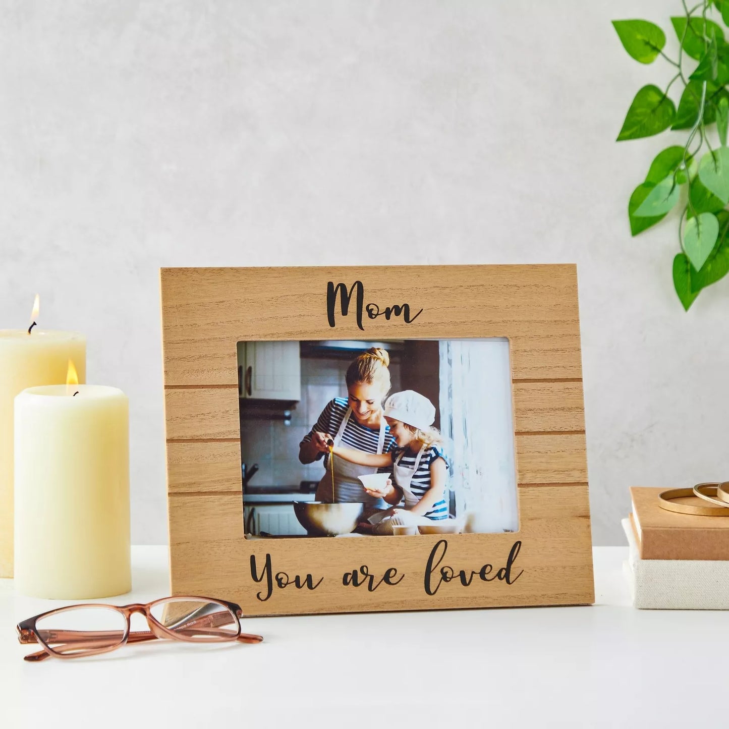 Mother's Day Wooden Rustic Picture Frame