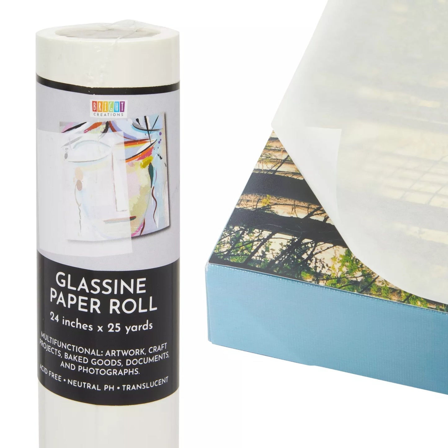 Glassine Art Paper Roll for Artwork, Tracing & Photos