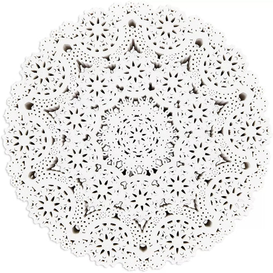 300-Piece White Medallion Paper Doilies 10 In Round Lace