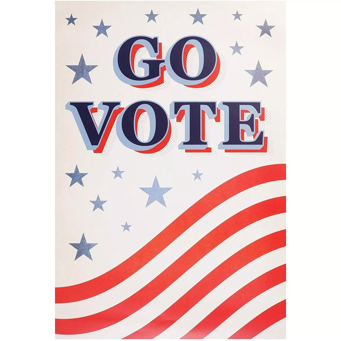 10 Pack "Go Vote" Election Day Poster, 13x19"