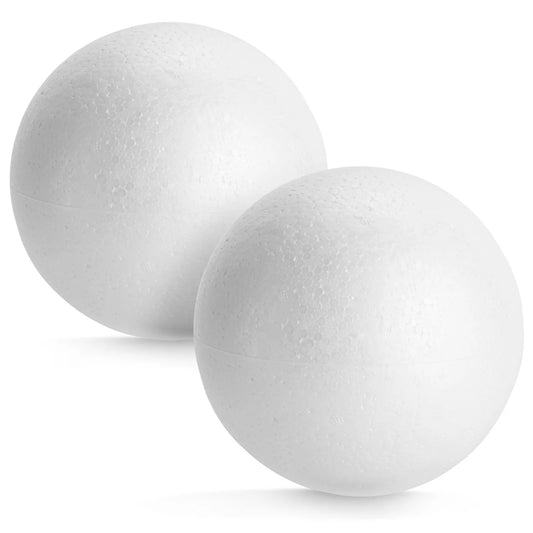 2-Pack Large Foam Balls,6 Inch Solid Polystyrene Spheres