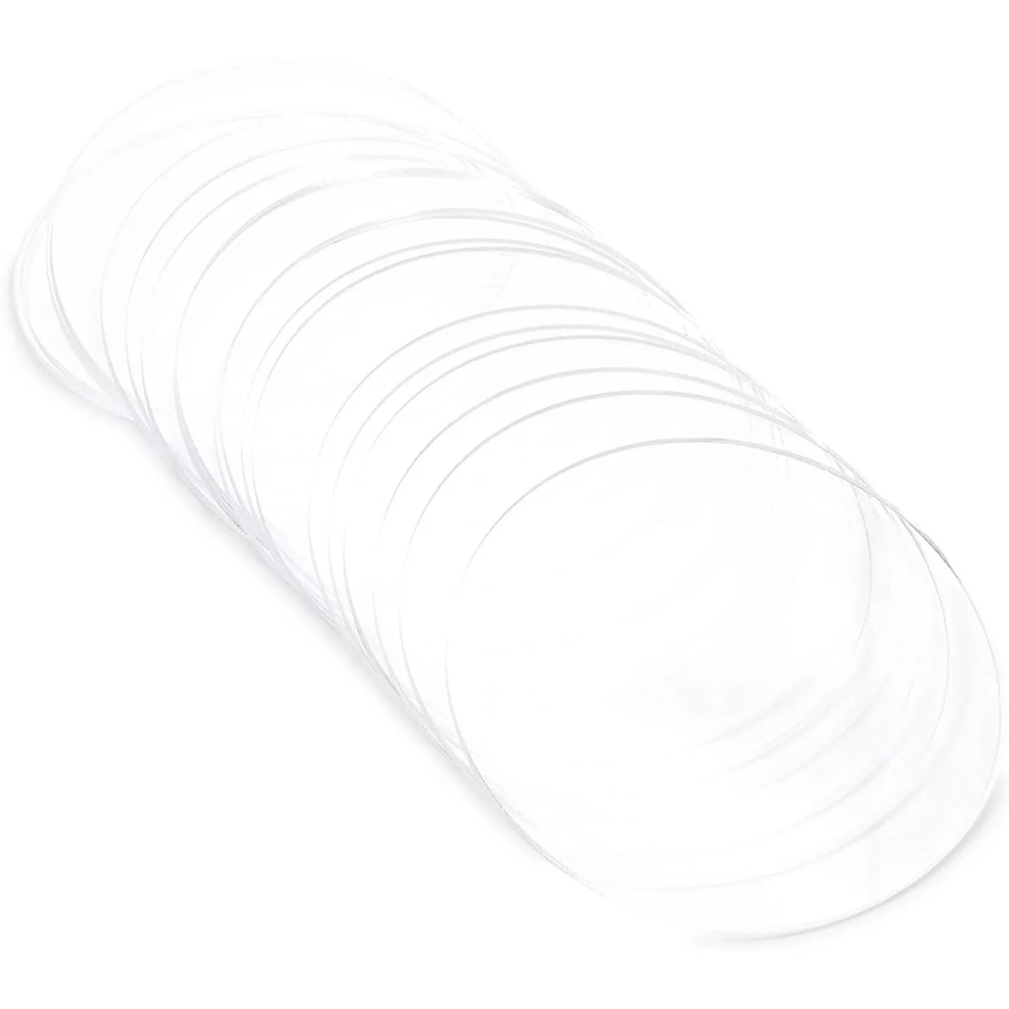 20-Pack Clear Acrylic Disks, 4-Inch Round Circles