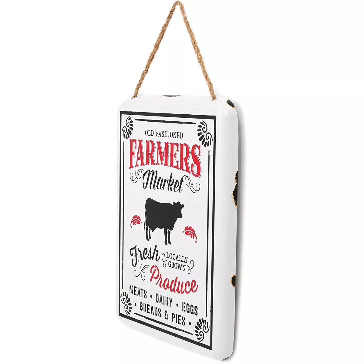 Farmer’s Market Metal Vintage Sign 11x8-Inch