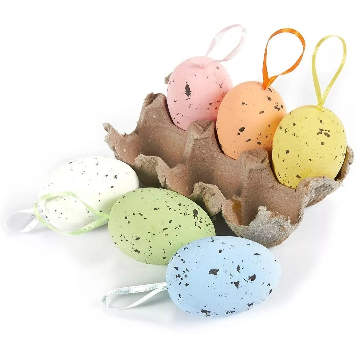 36-Pack Easter Metallic Gold Foam Egg Ornaments