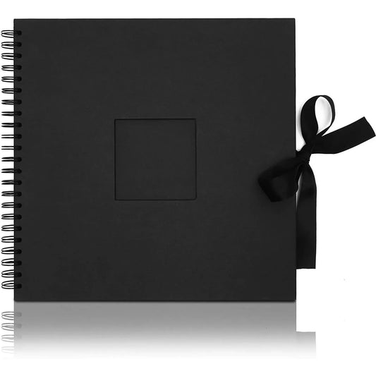 Black 12x12 Scrapbook Album with Window