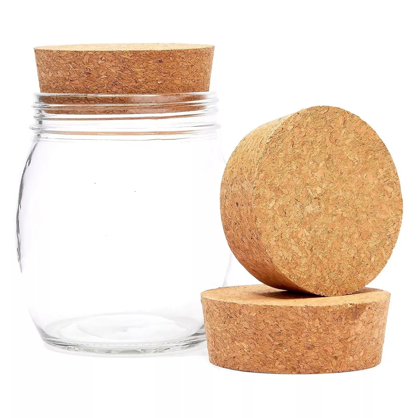 3-Pack #48 Tapered Cork Plugs, 3.5 Inch, Fits