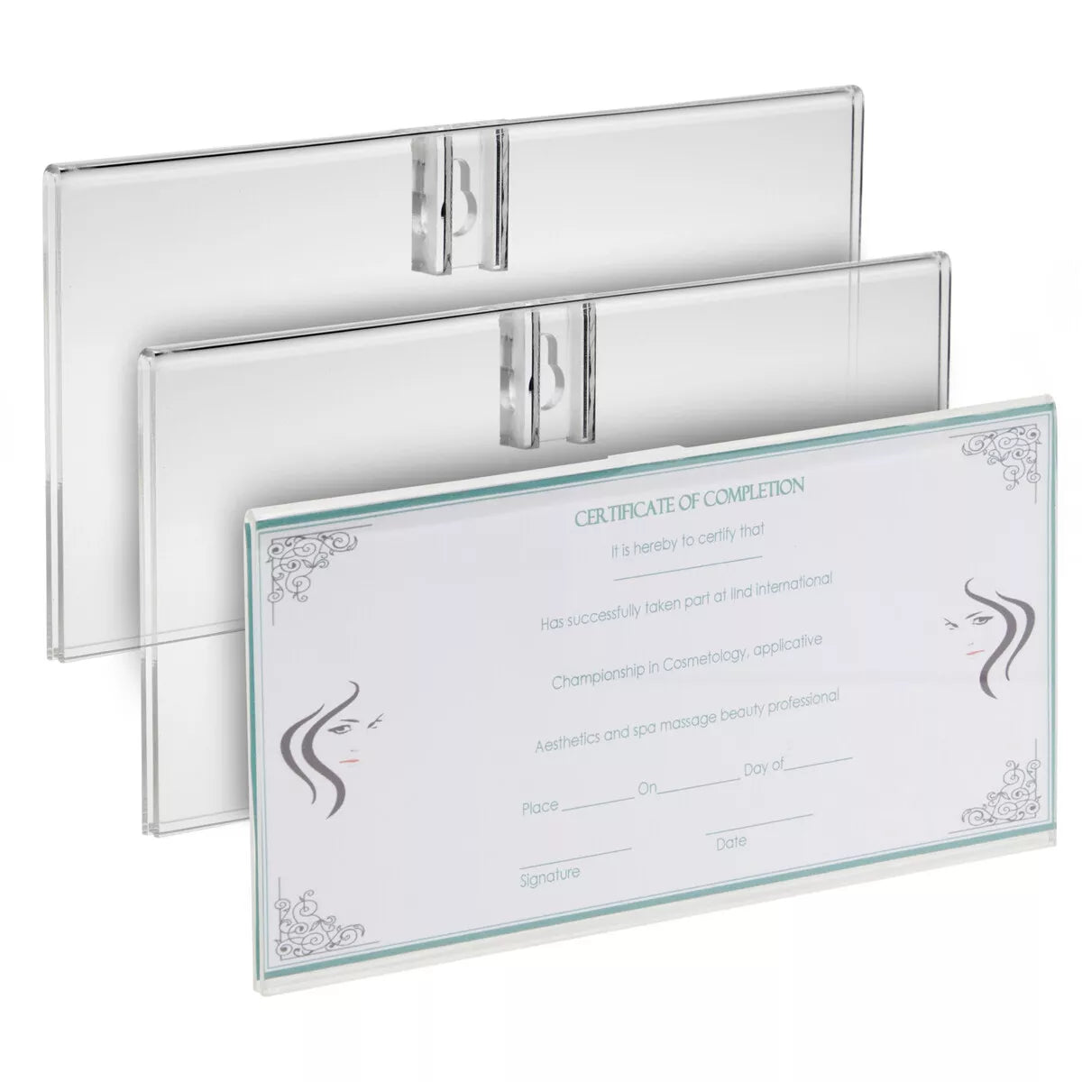 3-Pack Cosmetology License Frames