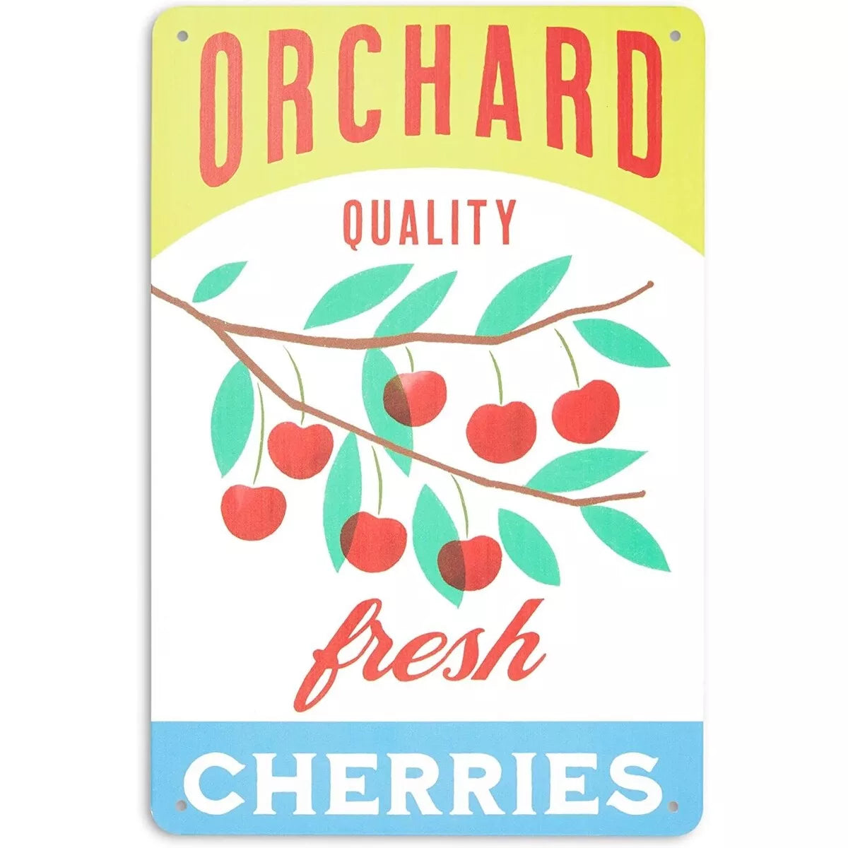 Metal Fruit Crate Label Wall Signs, Kitchen Decor, 5 Designs