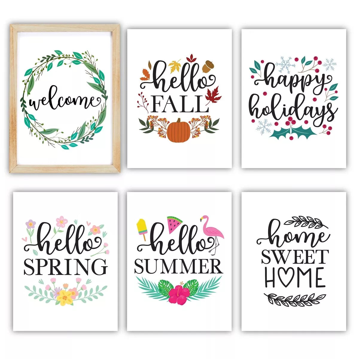 7-Piece Hanging Home Sign Decor