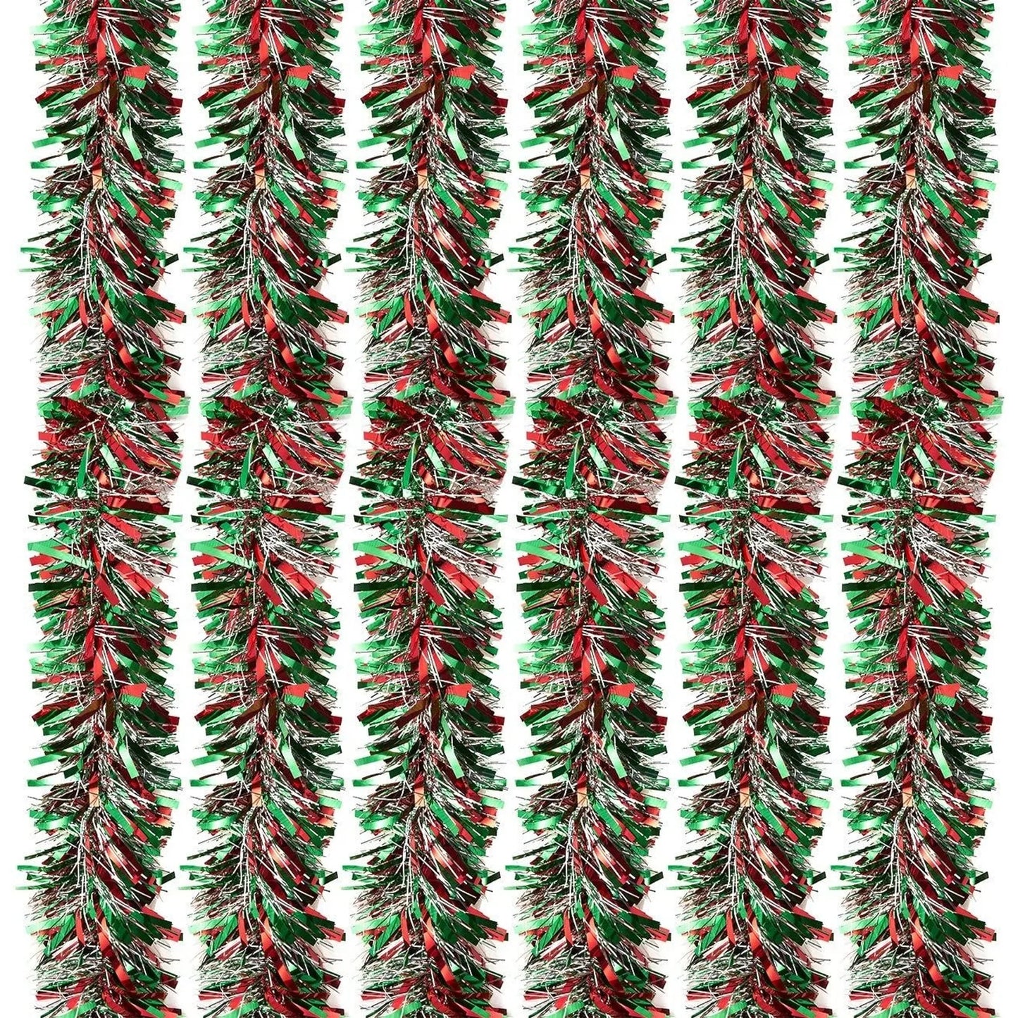 6-Pack Christmas Sparkling Tinsel Garland