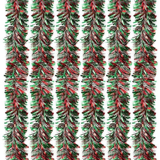 6-Pack Christmas Sparkling Tinsel Garland