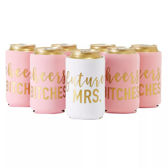 12-Pack 12 oz Beer Can Sleeves for Bachelorette Party