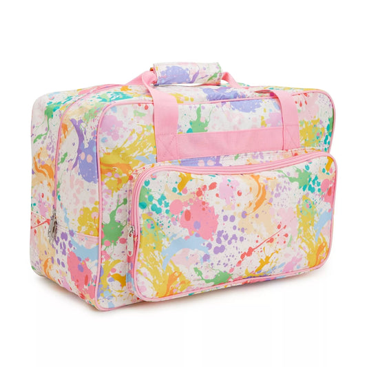 Sewing Machine Case Watercolor Carrier Tote Storage Organizer Bag