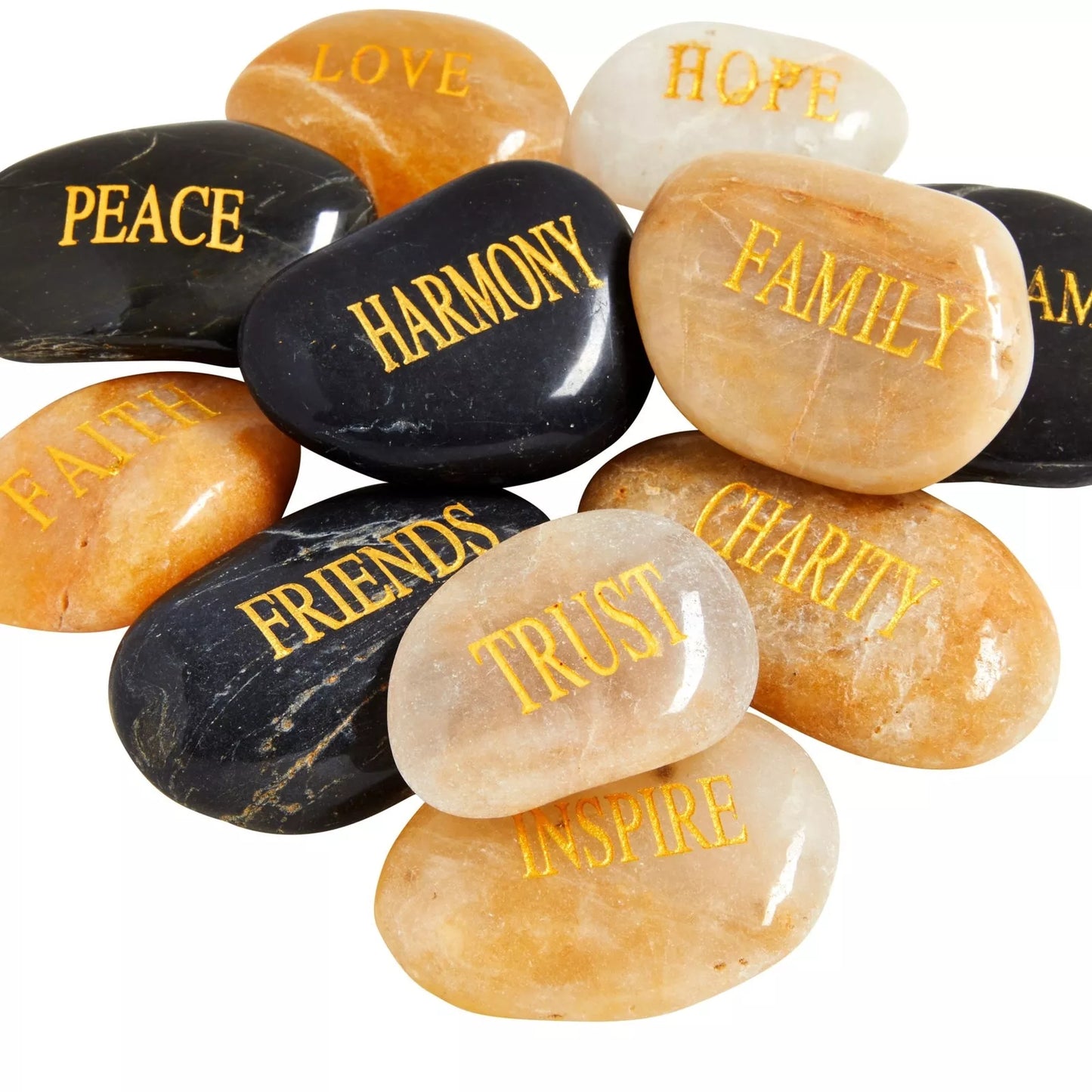 12-Pack Inspirational Rocks with Spiritual Words