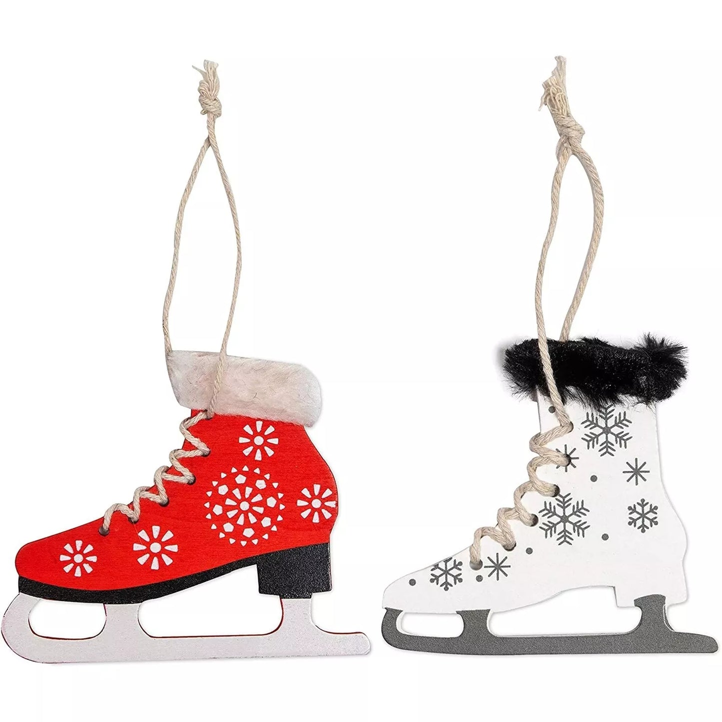 2-Pack Christmas Tree Ornaments Ice Skate Hanging Decorations