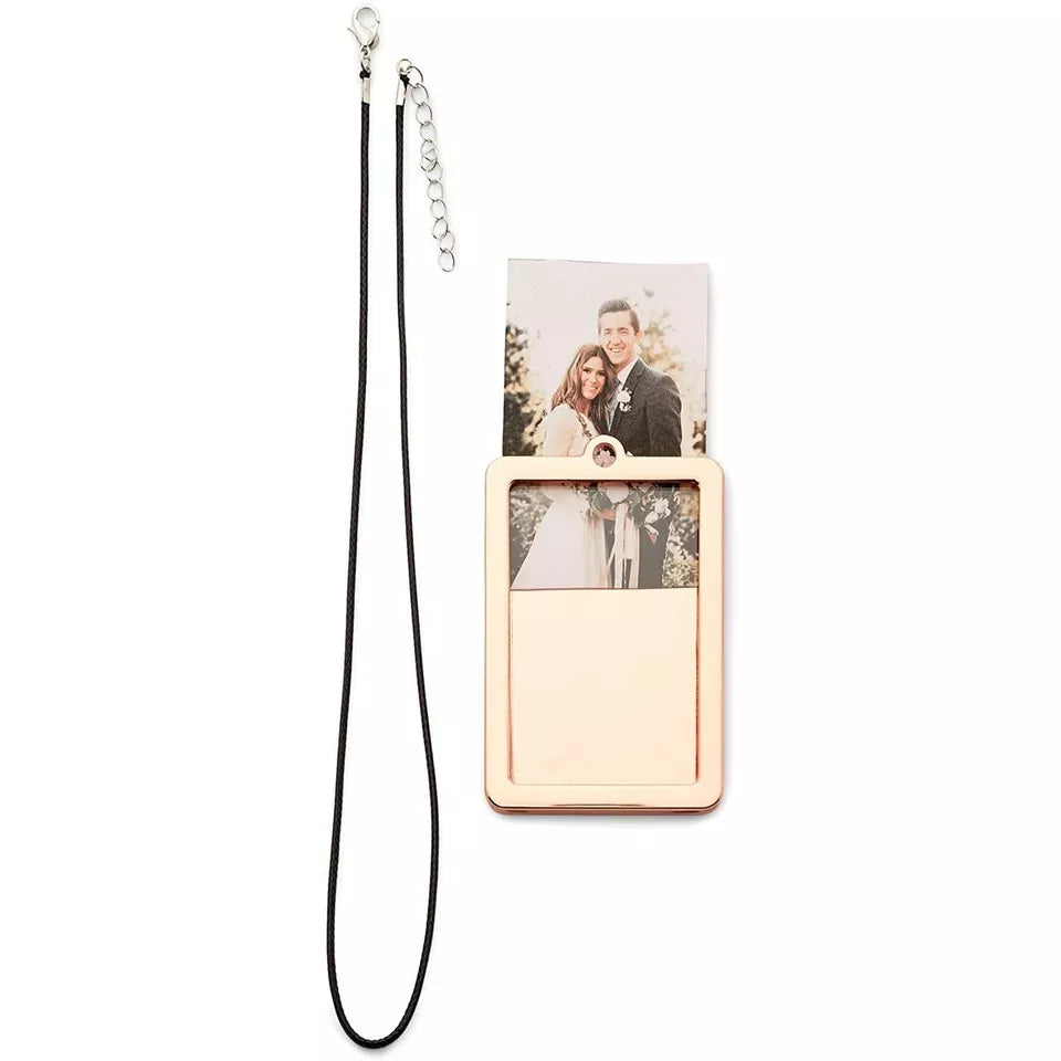 2-Pack Rose Gold Rearview Mirror Picture Frames