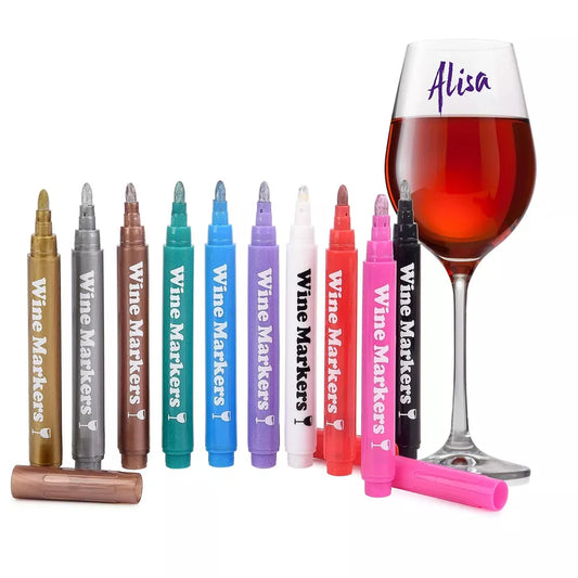 Wine Glass Markers, 10 pack