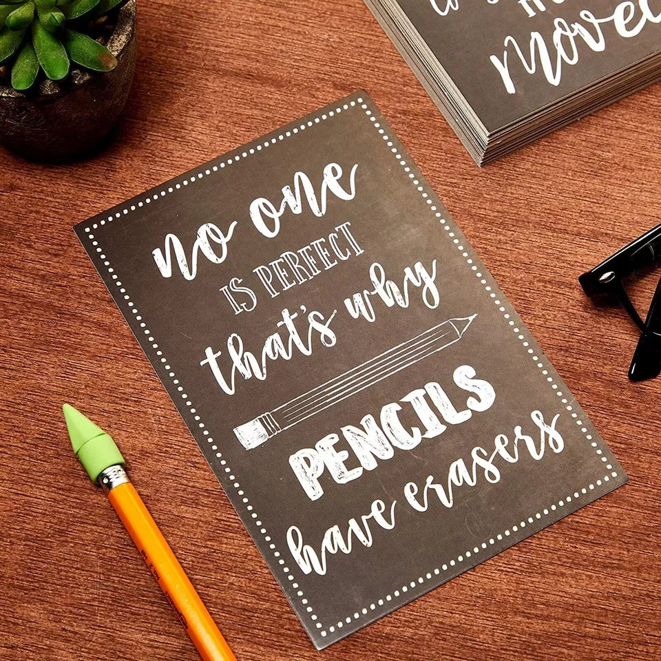 Motivational Postcards, 20 Designs (4 x 6 in, 40 Pack)