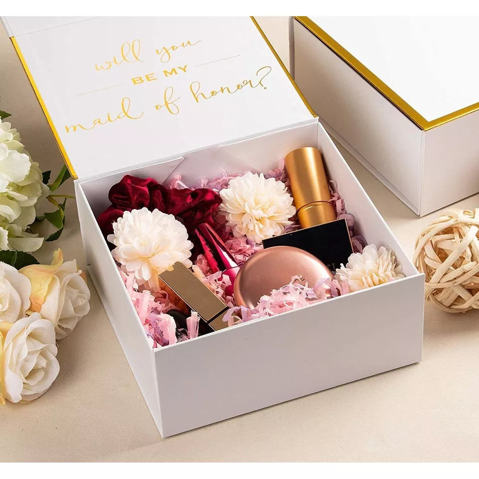 2 Bridesmaid Boxes and 1 Maid of Honor Box