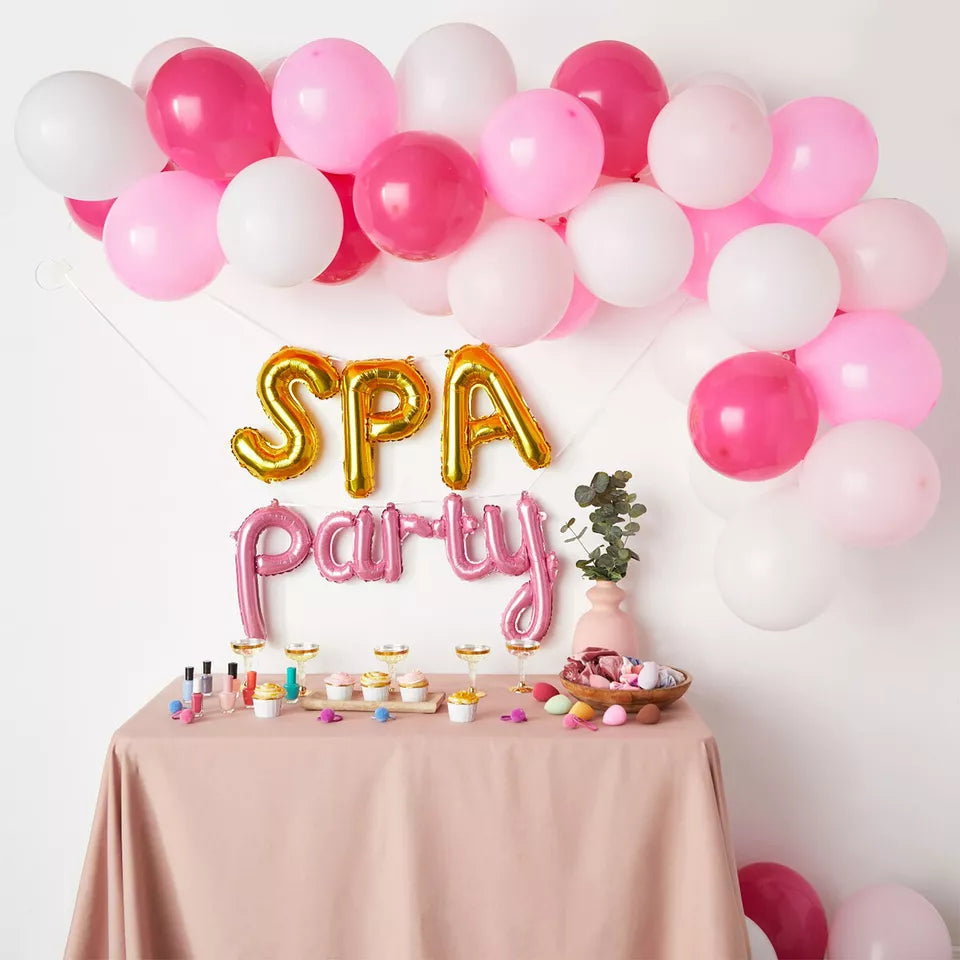 55 Spa Party Balloons for Slumber Party Decorations, Girls Night Birthday