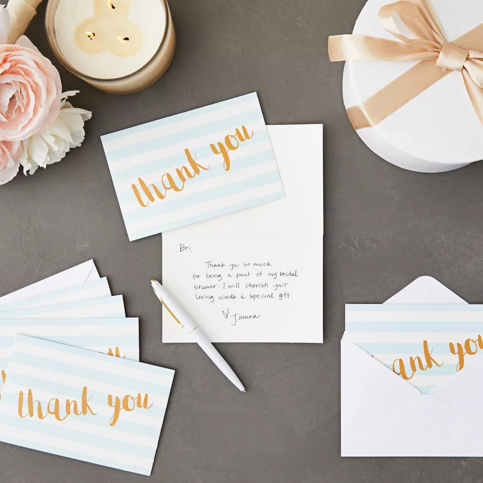 12-Pack Blank Thank You Cards - 4 x 6 Inches