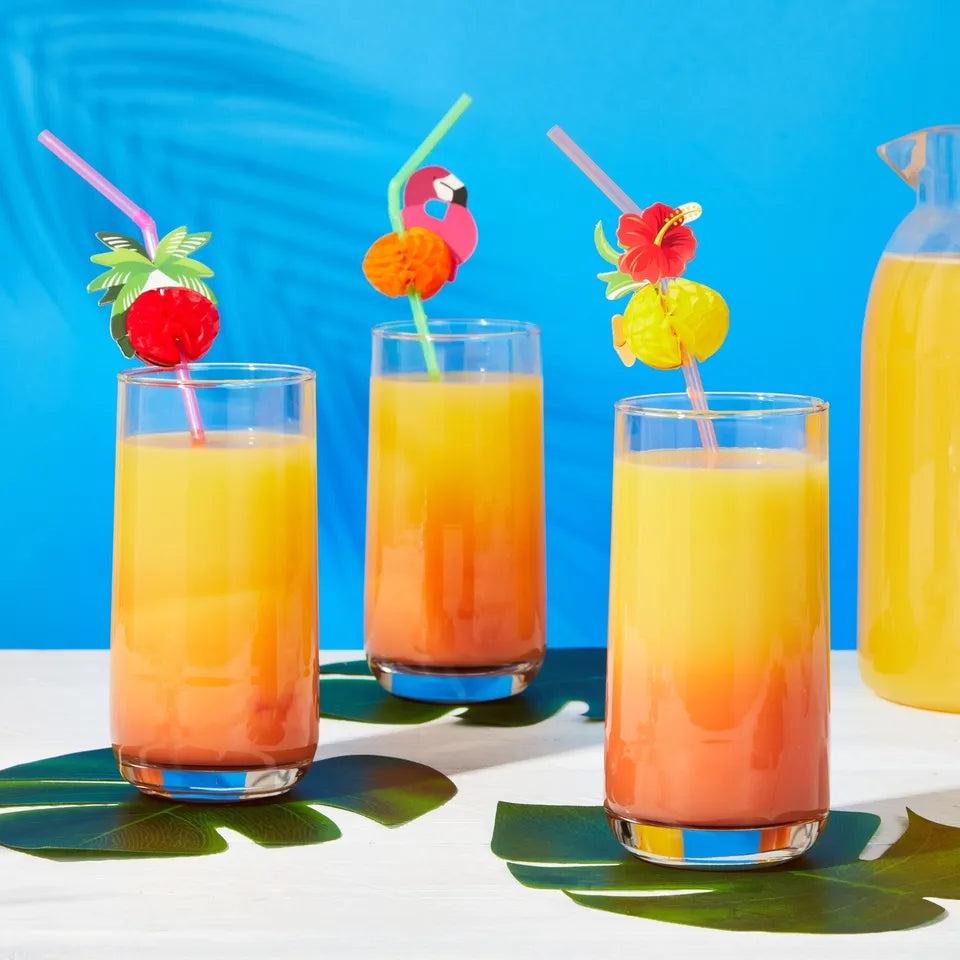 100 Tropical Beach Straws