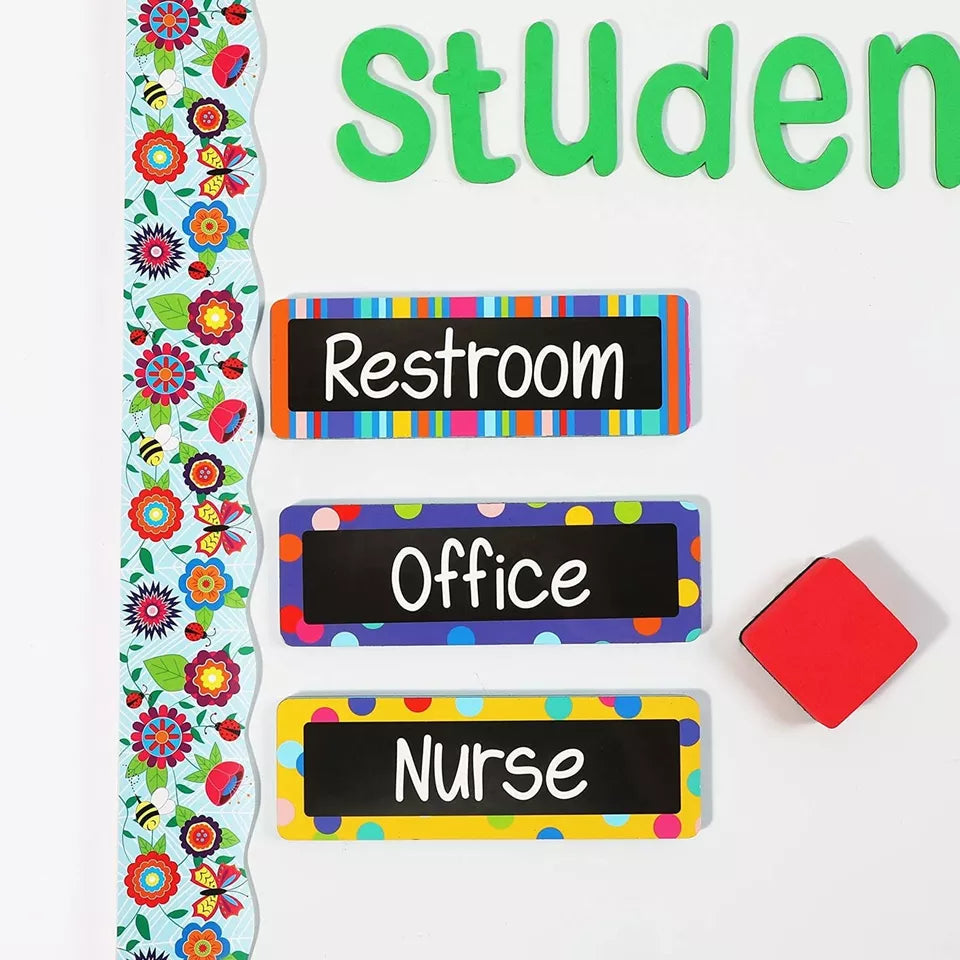 6 Pack Magnets for Locker or Fridge - Classroom Whiteboard Accessories