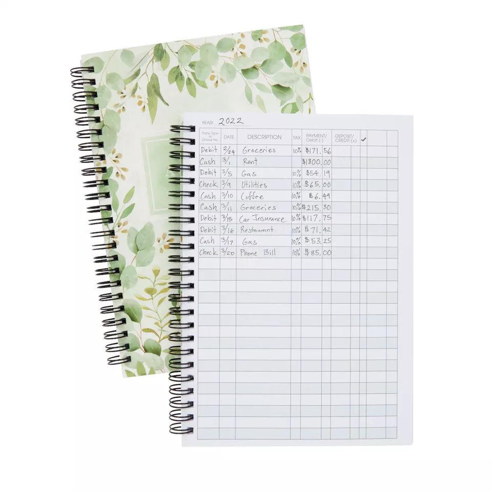 2 Pack My Account Tracker Notebook, Ledger Books for Bookkeeping, 6 x 8.5 In